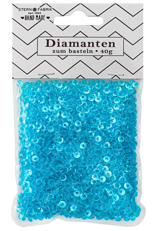 Streudeko 'Diamanten' blau 40 g
