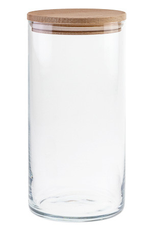 Vorratsglas 'Inga' 1250 ml mit Holzdeckel