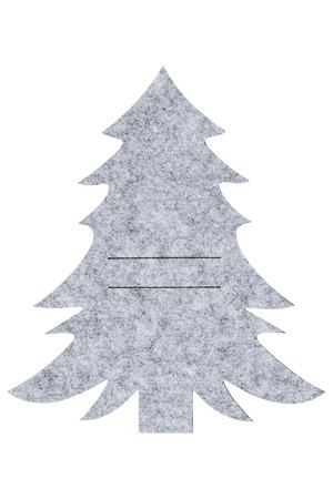 Besteckhalter 'Tannenbaum' aus Filz, 20 x 23 cm, 4 Stück