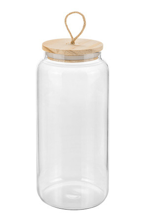 Vorratsglas 1300 ml mit Holzdeckel (Karton, 12 Stück)