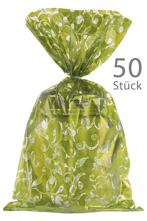 Schmuckbeutel 'Elegance' grün 20 x 35 cm - 50er Pack