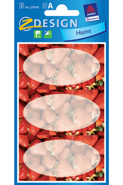 Schmucketiketten 'Erdbeeren'