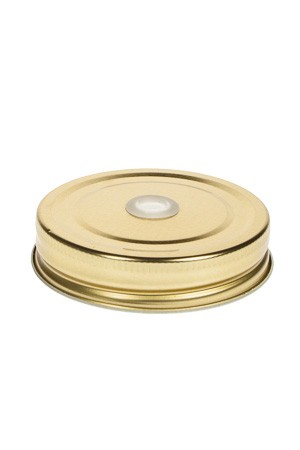 CT 70 Trinkhalmdeckel gold, Loch Ø 8 mm (Beutel, 24 Stück)