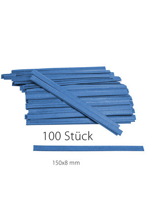 Clipbandverschlüsse 150 x 8 mm blau, 100 Stück