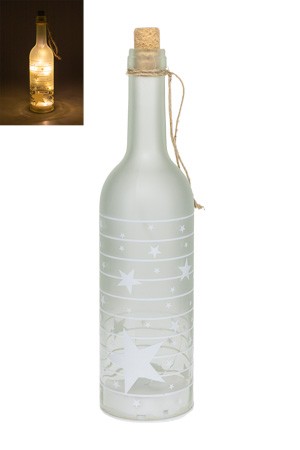 Deko-Flaschenlampe 'Sternenzauber' 30 cm, 10 LEDs