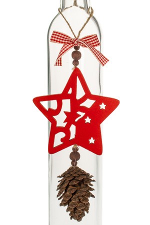 Weihnachtsanhänger 'Stern mit Zapfen'