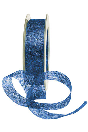 Fibraband 25 m, 25 mm blau metallic