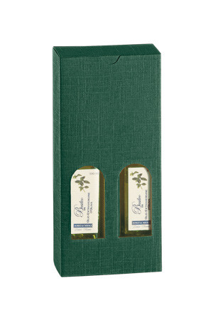 Flaschenkarton 2er 110 x 55 x 240 mm grün (Karton, 50 Stück)