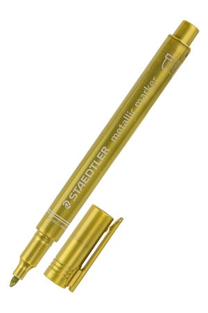 Metallic Marker gold, abwischbar, Staedtler