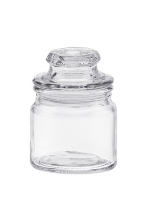 Vorratsglas 90 ml mit Glasstopfen (Karton, 72 Stück)