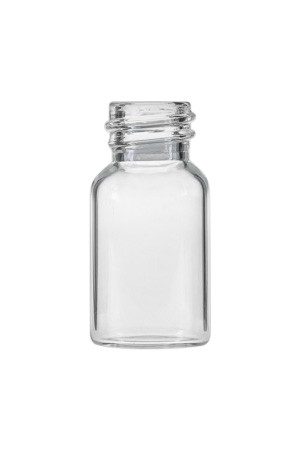 Glasflasche 3 ml weiß (Schrumpfverpackung, 409 Stück)