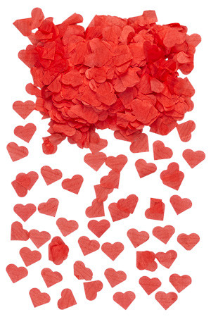 Streudeko 'Herz' aus Papier rot, 10 g