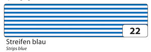Washi-Tape 'Streifen blau', 15 mm x 10 m