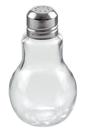 Salz- und Pfefferstreuer 'Glühbirne' 100 ml
