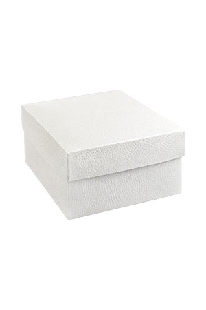 Geschenkbox 140 x 140 x 80 mm weiß (Karton, 100 Stück)