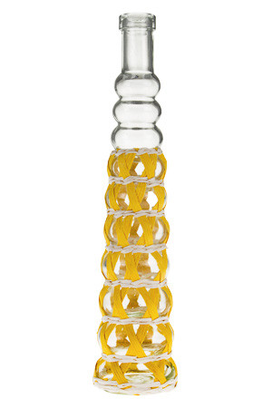Deko-Flasche 'Hawaii' 300 ml gelb