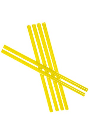 Trinkhalm wiederverwendbar 19 cm, Ø 7,7 mm, 6er Pack, gelb (Karton, 300 Stück)