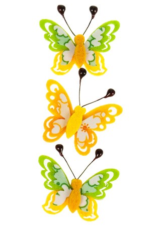 Filz-Sticker 'Schmetterlinge', 3 Stück