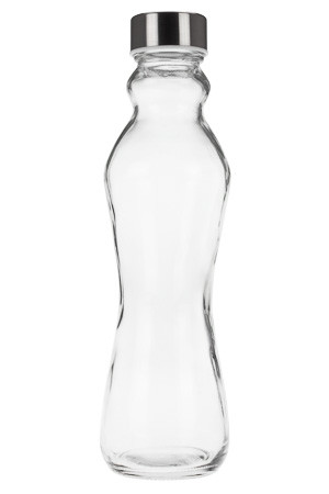 Glasflasche 500 ml klar (Karton, 24 Stück)
