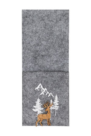 Besteckhalter 'Hirsch' aus Filz, 8 x 20 cm